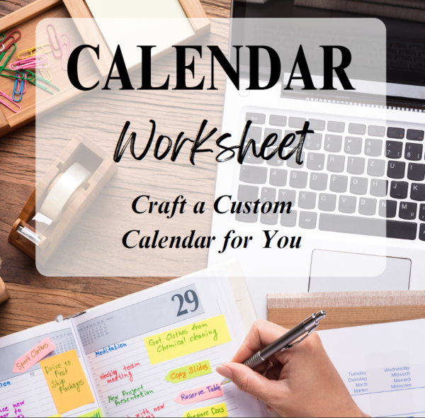 calendar worksheet printable pdf (a4 & us letter)