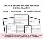 Budget planner- google sheets planner